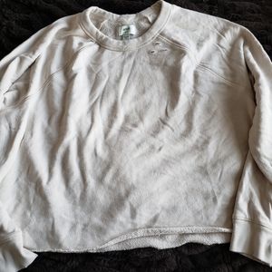 Aerie distressed crop sweatshirt